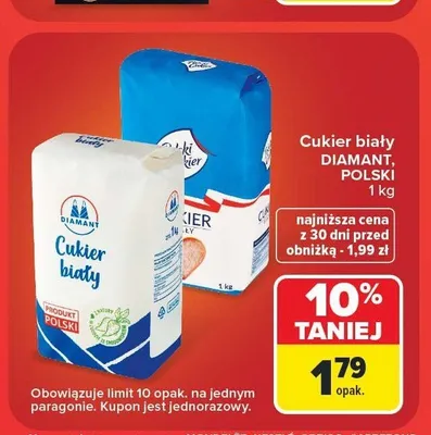 Cukier biały Polski Cukier promocja w Carrefour