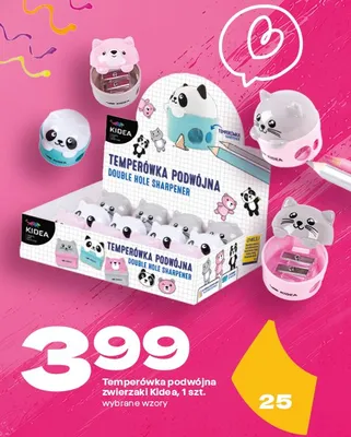Temperówka podwójna zwierzaki Kidea promocja w Twój Market