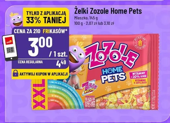 Żelki Zozole Home Pets promocja w POLOmarket