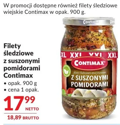 Filety śledziowe z suszonymi pomidorami Contimax promocja w Makro