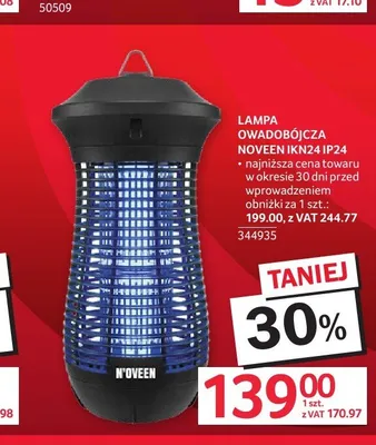 Lampa owadobójcza Noveen IKN24 IP24 promocja w Selgros