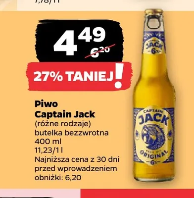 Piwo Captain Jack promocja w Netto