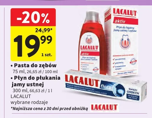 Pasta do zębów Lacalut promocja w Intermarche