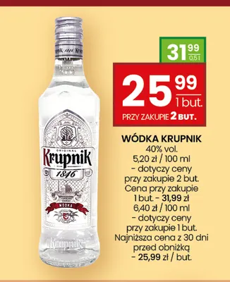 Wódka Krupnik promocja w Twój Market