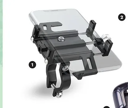 Uchwyt rowerowy na telefon z aluminium Forever promocja w Biedronka