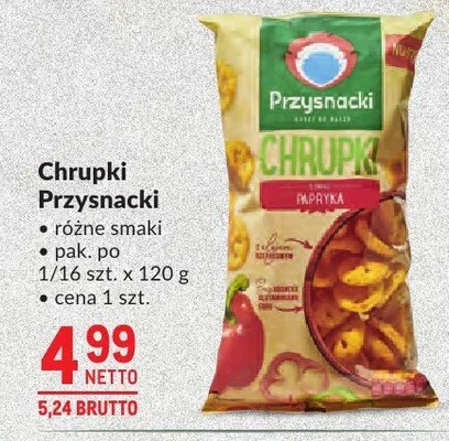 Chrupki Przysnacki różne smaki promocja w Makro