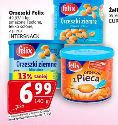 Orzeszki Felix smażone i solone promocja w Prim Market