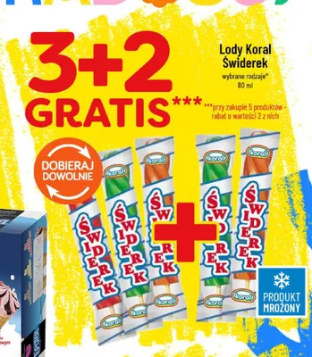 Lody Koral Świderek promocja w POLOmarket