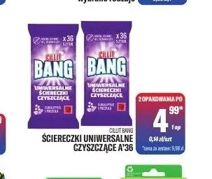 Ściereczki uniwersalne czyszczące Cillit Bang promocja w Tomi Markt