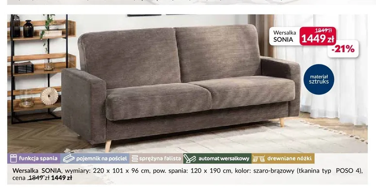 Wersalka Sonia promocja w Salony Agata