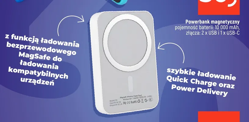 Powerbank magnetyczny MagSafe 10 000mAh promocja w Dealz