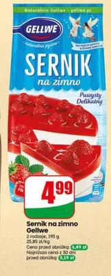 Sernik na zimno Gellwe promocja w Dino