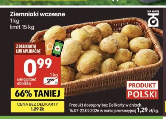 Ziemniaki wczesne promocja w Delikatesy Centrum