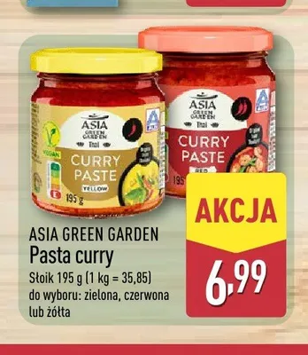Pasta curry czerwona Asia Green Garden promocja w Aldi