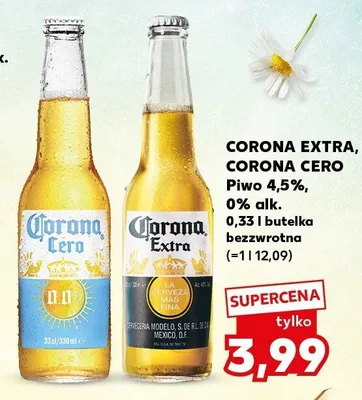 Piwo 4,5%, 0% alk. butelka bezzwrotna promocja w Kaufland