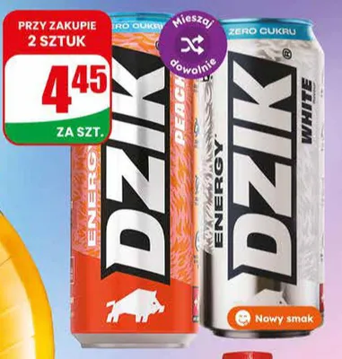 Napój energetyzujący WK Dzik White promocja w Dino