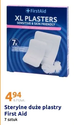 Plastry sterylne duże promocja w Action