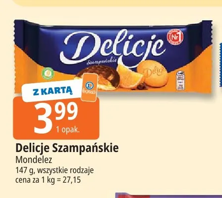 Ciastka Delicje Szampańskie promocja w Leclerc