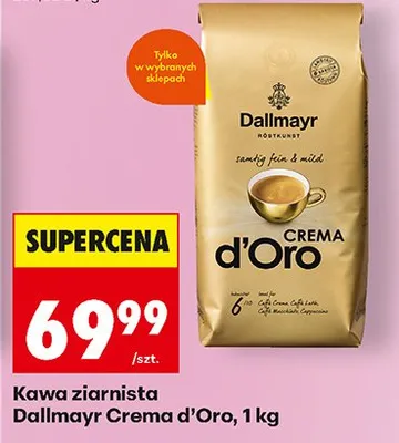 Kawa ziarnista Crema d'Oro promocja w Biedronka