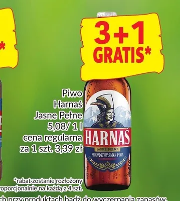 Piwo Harnaś Jasne Pełne promocja w Prim Market