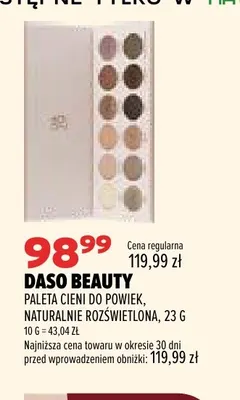 Paleta cieni do powiek Naturalnie Rozświetlona Daso Beauty promocja w Drogerie Natura