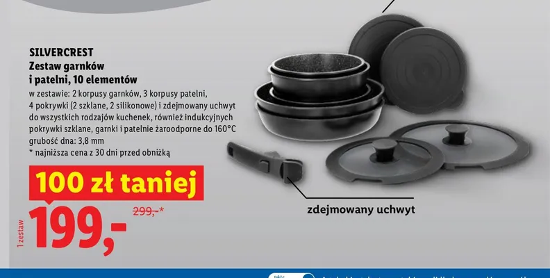 Zestaw garnków i patelni SILVERCREST promocja w Lidl