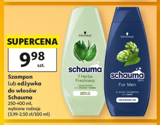 Odżywka do włosów Schauma 7 Herbs Freshness promocja w Auchan