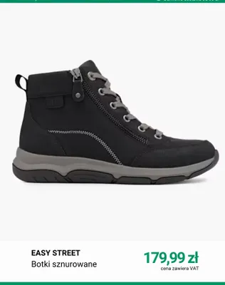 Botki sznurowane Easy Street promocja w Deichmann