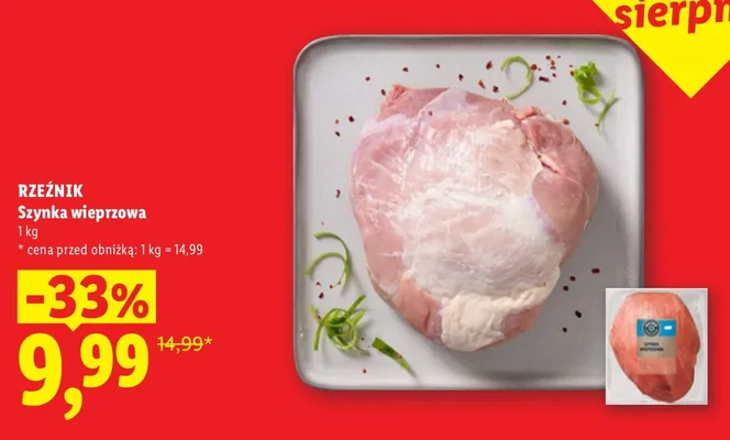Szynka wieprzowa Rzeźnik promocja w Lidl