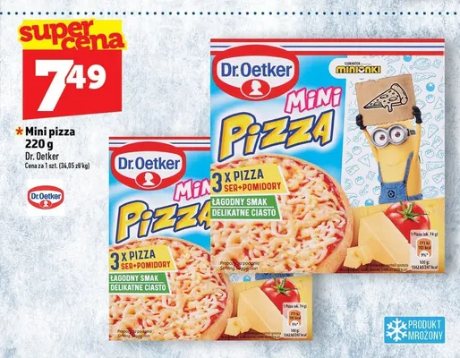 Mini pizza Dr. Oetker Ser i Pomidory promocja w TOPAZ