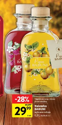 Nalewka Babuni pigwowa promocja w Intermarche
