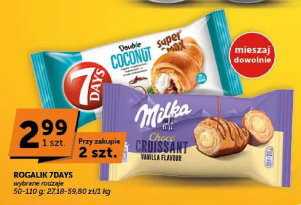 Rogalik Choco Croissant Vanilla Flavour Milka promocja w Groszek