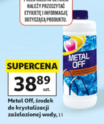 Środek do krystalizacji zażelazionej wody Metal Off promocja w Auchan