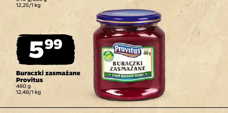 Buraczki zasmażane Provitus promocja w Netto