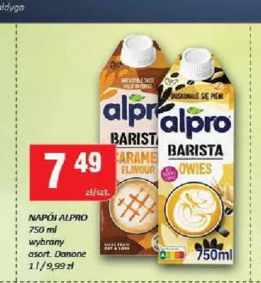 Napój owsiany Alpro Barista Caramel Flavour promocja w Chorten