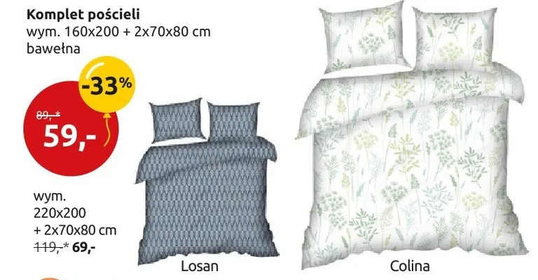 Komplet pościeli Colina promocja w Black Red White
