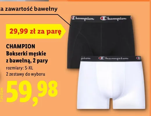 Bokserki męskie z bawełną, 2 pary promocja w Lidl