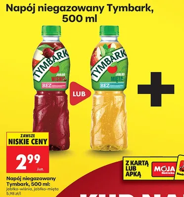 Napój niegazowany jabłko-mięta promocja w Biedronka