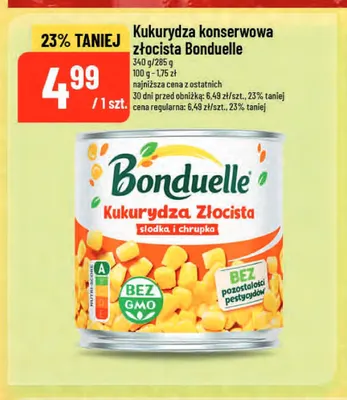 Kukurydza konserwowa złocista Bonduelle promocja w POLOmarket