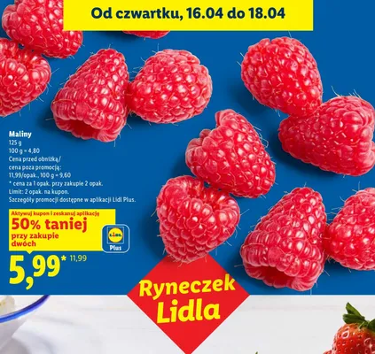 Maliny promocja w Lidl