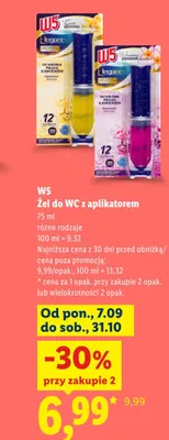 Żel do WC z aplikatorem W5 Elegance Czar Orientu promocja w Lidl