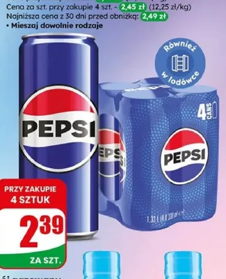 Napój gazowany różne rodzaje promocja w Dino