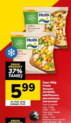 Zupa Frosta (barszcz ukraiński, kalafiorowa, pieczarkowa, warzywna) promocja w Hitpol
