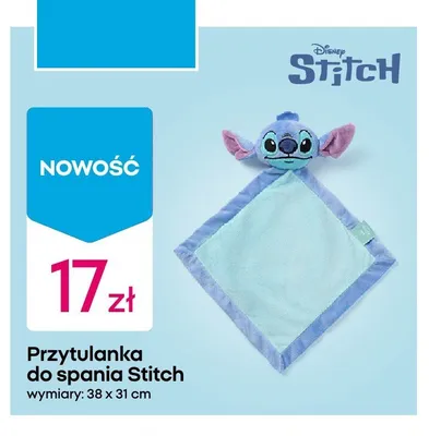 Przytulanka do spania Disney Stitch promocja w Pepco