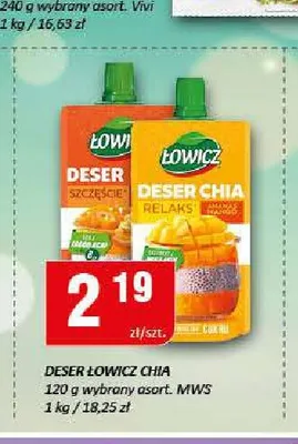 Deser Łowicz Chia promocja w Chorten