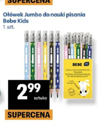 Ołówek Jumbo do nauki pisania Bebe Kids promocja w Delikatesy Centrum