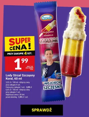 Lody Strzał Szczęsny promocja w Twój Market