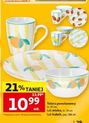Talerz porcelanowy promocja w Auchan