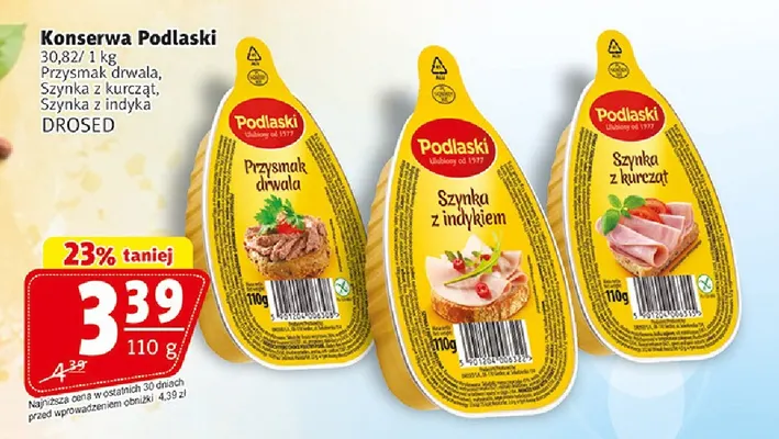 Konserwa Podlaski szynka z kurcząt promocja w Prim Market
