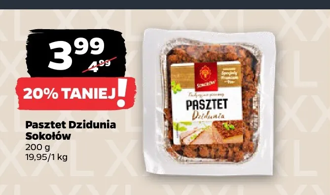 Pasztet Dzidunia Sokołów promocja w Netto